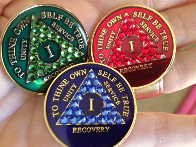 Recovery medallions from aa shop The Latest Thing